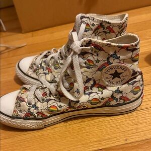 Converse Kids High-Top Sneakers - Rainbow and White